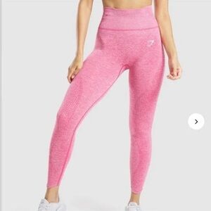 Gymshark Women’s Vital Boost Leggings in Dark Sunset Pink Marl Size Medium NWT